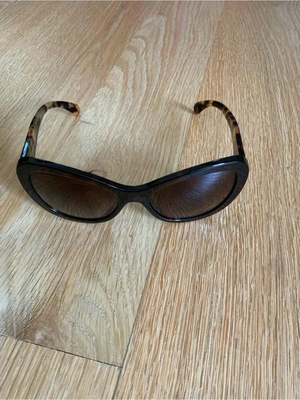 CHANEL brown tortoise